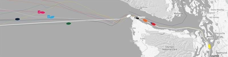 Current positions – Clipper Round the World Yacht Race 9: The Race to the Emerald City, Day 28 photo copyright Clipper Race taken at 