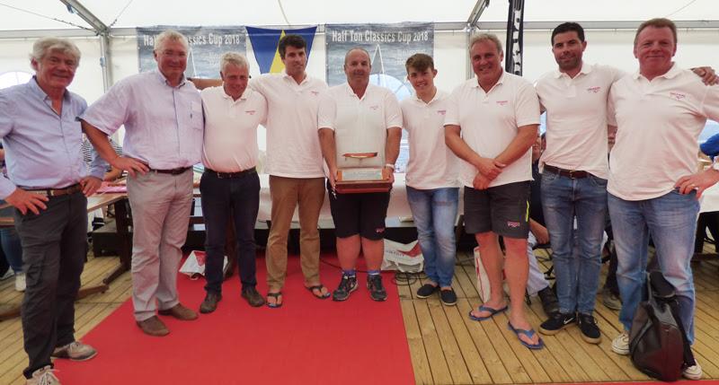 The Checkmate XV team with the Half Ton Classics Cup Trophy - photo © Fiona Brown