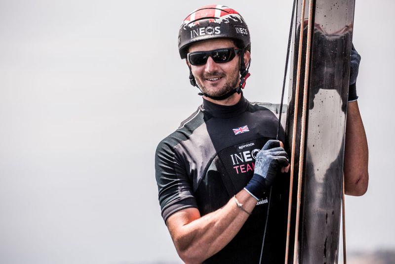 Fellow British Olympic gold medallist, Giles Scott, puts in a cameo performance in Mexico onboard INEOS Rebels UK, joining Ben Ainslie and America's Cup star Joey Newton onboard - Extreme Sailing Series Los Cabos 2018 photo copyright Harry KH / INEOS Team UK taken at 