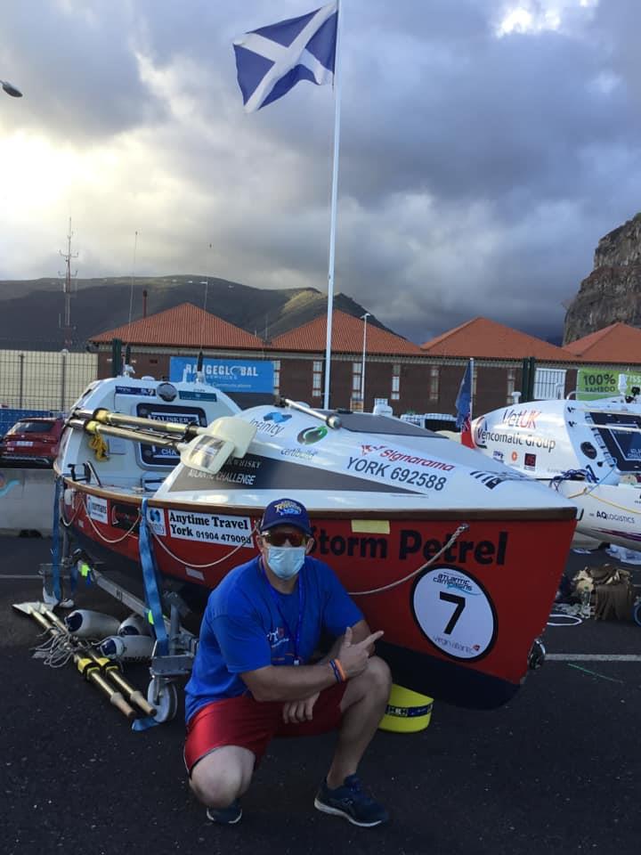 Craig and his boat ahead of leaving for the Canary Islands photo copyright Clipper Race taken at 