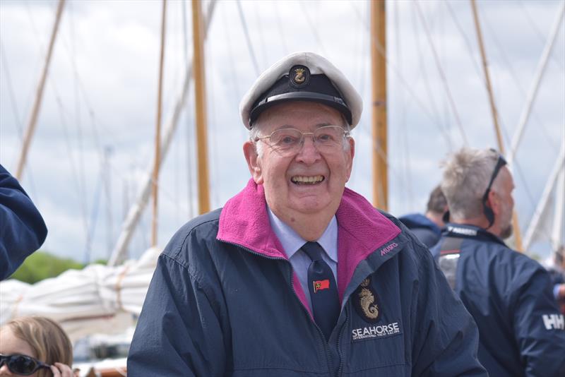 David Hastings MBE during the 61st Yachtmaster Insurance Three Rivers Race photo copyright Holly Hancock taken at Horning Sailing Club