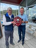 Scottish Two Handed Race 2023: Lyrebird's Clive Reeves and Ian Nicholson with the highest age trophy © Carolyn Elder