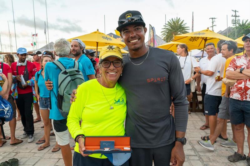 Pippa Turton (Skipper of all-women team on GS39 Mozart) was awarded a Locman Italy watch for inspiring women into the sport of sailing at Antigua Sailing Week 2023 photo copyright Visual Ech taken at Antigua Yacht Club