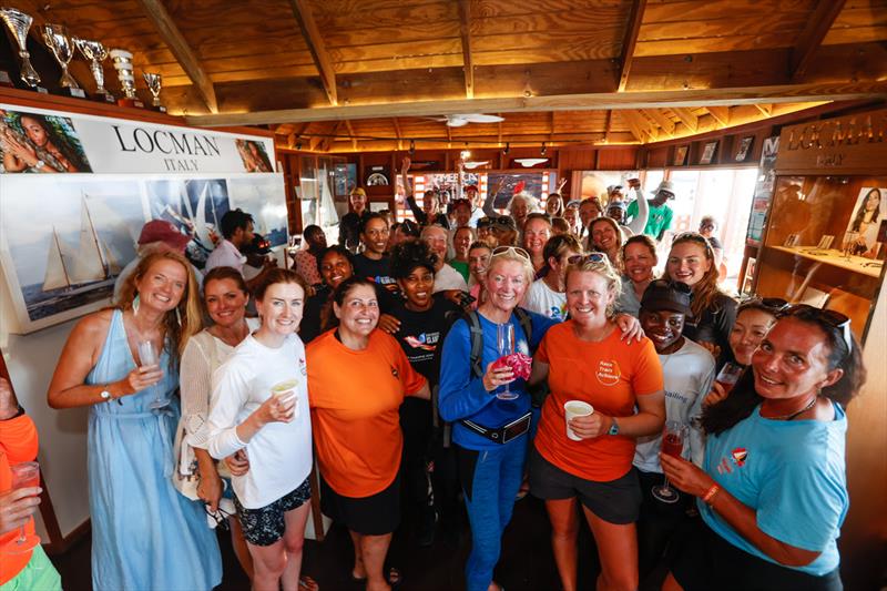 Celebrating women in sailing on Locman Italy Women's Race Day at Antigua Sailing Week 2023 photo copyright Paul Wyeth / www.pwpictures.com taken at Antigua Yacht Club