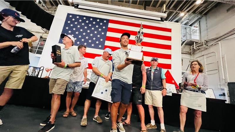 You can't win if you don't race. In 2023, Matthew Schaedler from Toledo, Ohio skippering his J/122 Blitzkrieg won best in class in the highly competitive offshore ORC A division photo copyright Joy Dunigan / CRW2023 taken at Charleston Yacht Club