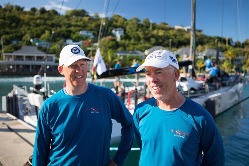 Previous overall winners - Peter & David Askew will be competing in their new boat - Botin 52 Wizard (USA) photo copyright Arthur Daniel taken at Royal Ocean Racing Club