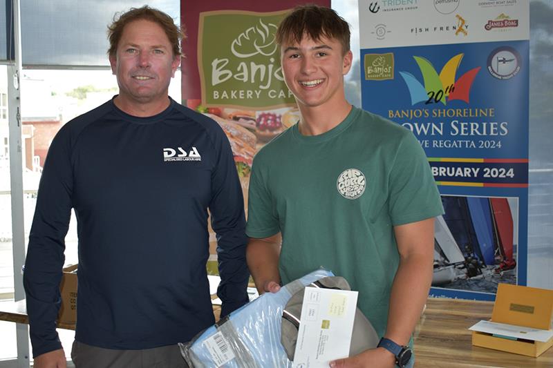 Tom Fader with BYC VC Troy Grafton, winner of the ILCA Series in the Banjo's Shoreline Crown Series Bellerive Regatta photo copyright Jane Austin taken at Bellerive Yacht Club