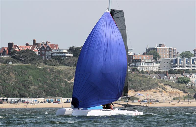 Multihull course on day 2 of the International Paint Poole Regatta photo copyright Mark Jardine taken at Parkstone Yacht Club and featuring the MOCRA class