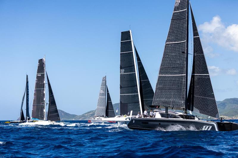 No Limit and the diverse MOCRA fleet - RORC Caribbean 600 photo copyright Arthur Daniel / RORC taken at Royal Ocean Racing Club and featuring the MOCRA class