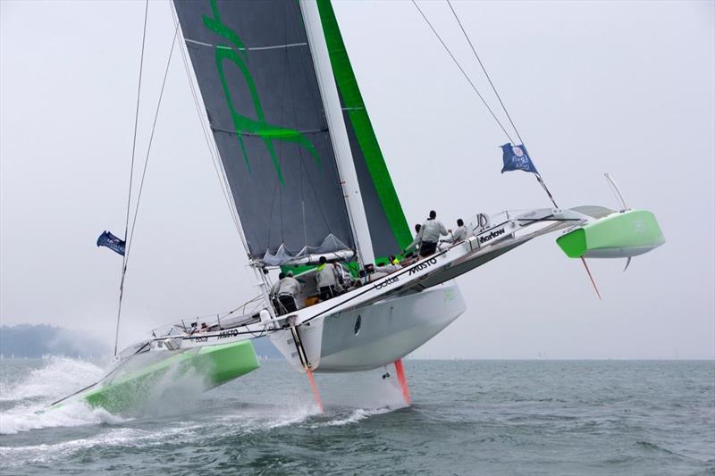 Phaedo3 during the Artemis Challenge photo copyright Rachel Jaspersen taken at Cowes Combined Clubs and featuring the MOD70 class