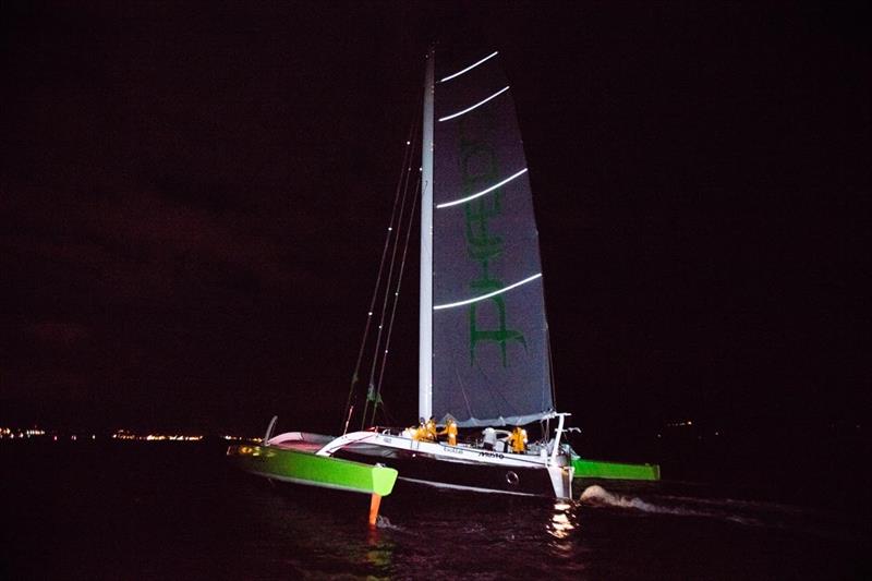 Phaedo3 sets new World Record on Fastnet Race original course photo copyright Rachel Jaspersen taken at  and featuring the MOD70 class