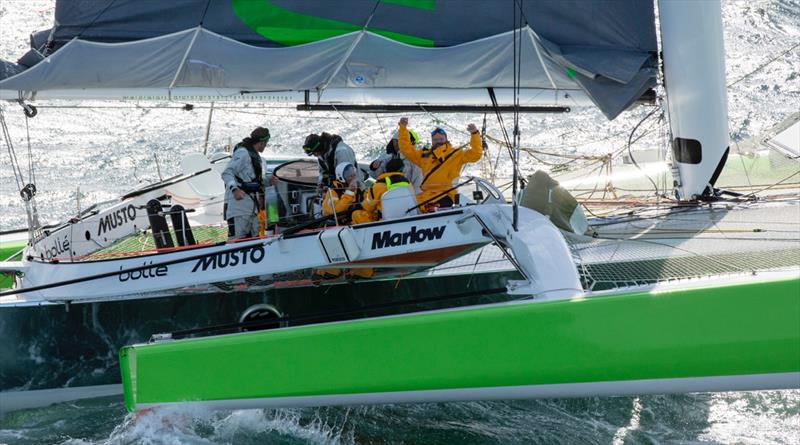 Phaedo3 smashes the Cross Channel record photo copyright Rachel Jaspersen / Team Phaedo taken at  and featuring the MOD70 class