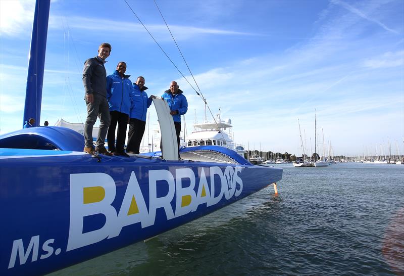 BTMI celebrates the launch of Ms Barbados with Team Concise photo copyright Helena Darvelid taken at  and featuring the MOD70 class