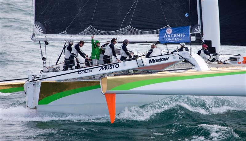 Lloyd Thornburg's MOD70 Phaedo^3 in the Artemis Challenge photo copyright Rachel Fallon-Langdon / Phaedo3 taken at Cowes Combined Clubs and featuring the MOD70 class