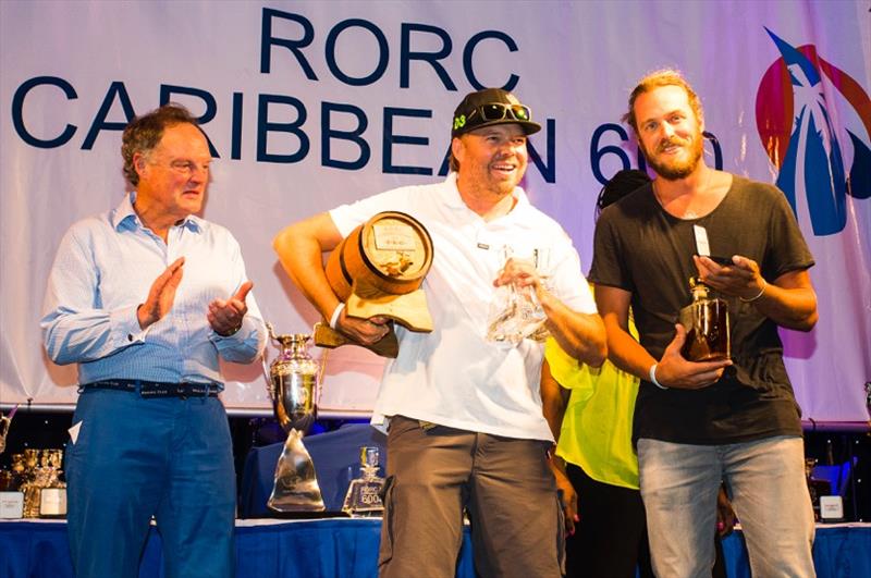 Hat-Trick all around for Phaedo^3 at the RORC Caribbean 600 Prize Giving photo copyright Rachel Fallon-Langdon / Team Phaedo taken at Antigua Yacht Club and featuring the MOD70 class