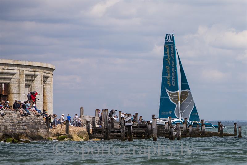 Rolex Fastnet Race 2013 start photo copyright Alex Irwin / www.sportography.tv taken at  and featuring the MOD70 class