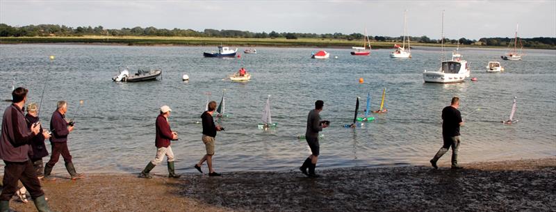 2015 Bottle Boat Championship at Waldringfield photo copyright Roger Stollery taken at Waldringfield Sailing Club and featuring the Model Yachting class