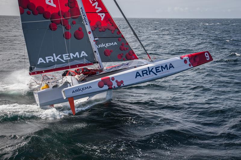 Arkema during the Transat Jacques Vabre photo copyright Vincent Olivaud taken at  and featuring the Multi 50 class