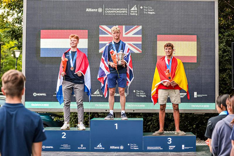 Musto Junior sailing collection - Charlie Dixon Youth Worlds Podium Finish photo copyright Sailing Energy / World Sailing taken at  and featuring the  class