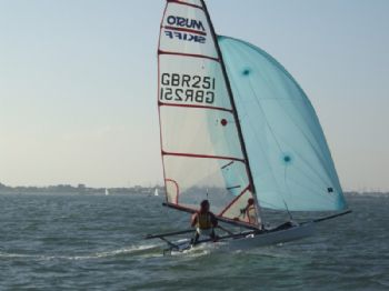 Neil Upton-Brown in his Musto Skiff wins the 2008 Winkle of the Harbour