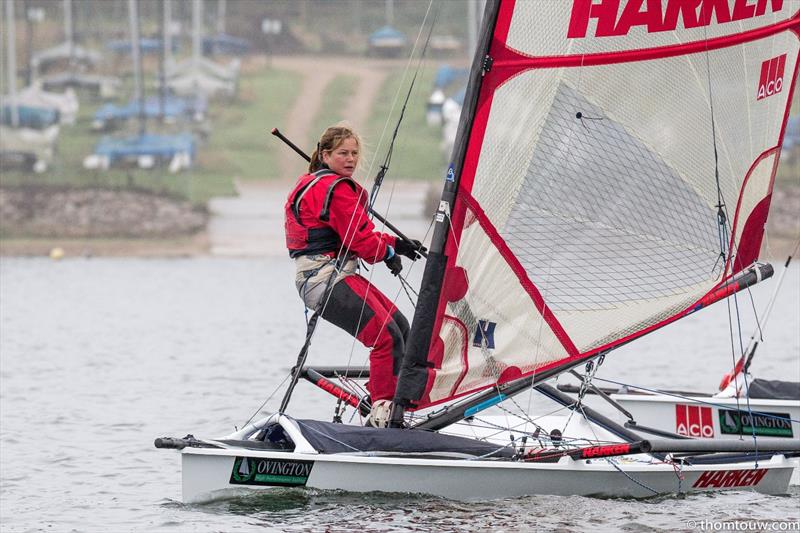 Musto Skiffs at the Ovington Inland Championships photo copyright Thom Touw / www.thomtouw.com taken at Grafham Water Sailing Club and featuring the Musto Skiff class