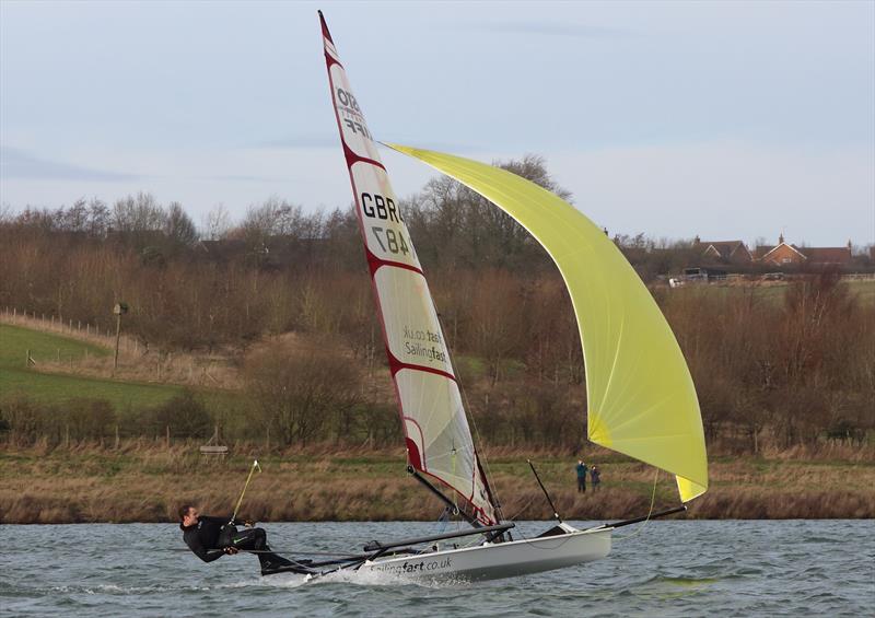 Ben Schooling winner of the asymmetric fleet (Musto Skiff) at the Steve Nicholson Trophy - photo © Paul Williamson