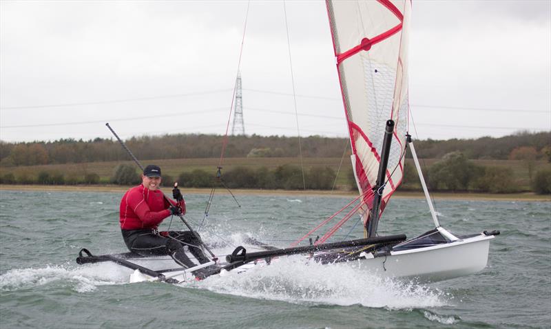 Musto Skiffs at the Ovington Inlands photo copyright Tim Olin / www.olinphoto.co.uk taken at Grafham Water Sailing Club and featuring the Musto Skiff class