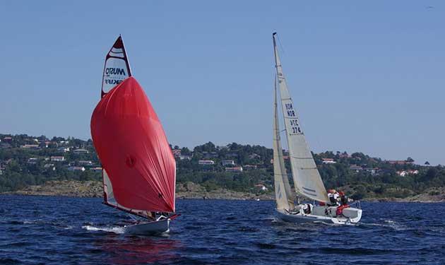 Musto Skiff Norway Eurocup at Kristiansand photo copyright Kjell Anders Olsen taken at  and featuring the Musto Skiff class