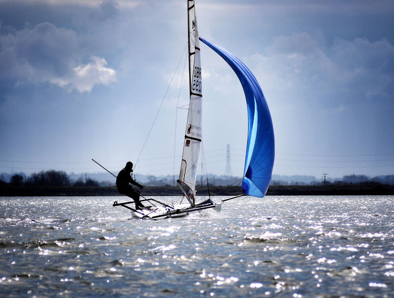 Oliver Southgate's April ilovesailing photo calendar competition winning photo photo copyright Oliver Southgate / OJSPhotography taken at Blackwater Sailing Club and featuring the Musto Skiff class