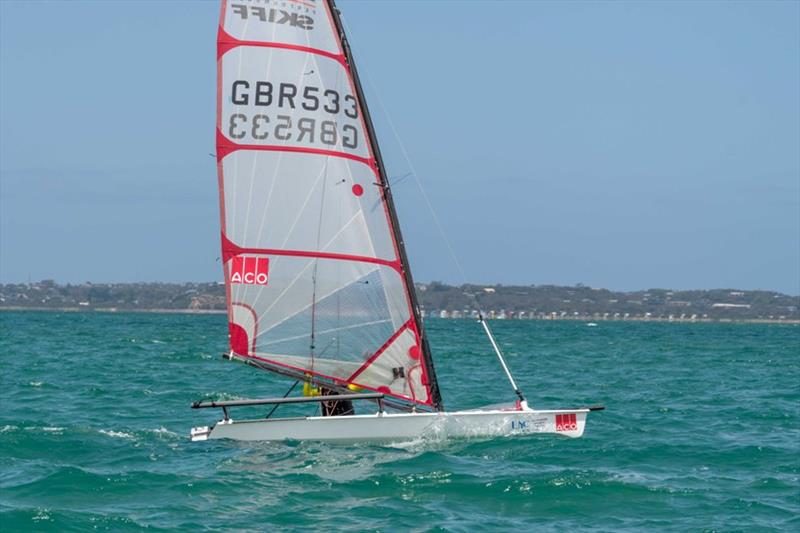 Day 2 – ACO 9th MUSTO Skiff AUS Championship photo copyright Peter La Fontaine taken at Blairgowrie Yacht Squadron and featuring the Musto Skiff class