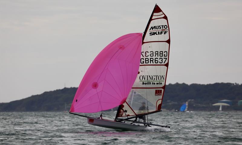 Bill Maughan wins the 2023 Noble Marine UK Musto Skiff Nationals at Restronguet photo copyright Ian Symonds taken at Restronguet Sailing Club and featuring the Musto Skiff class