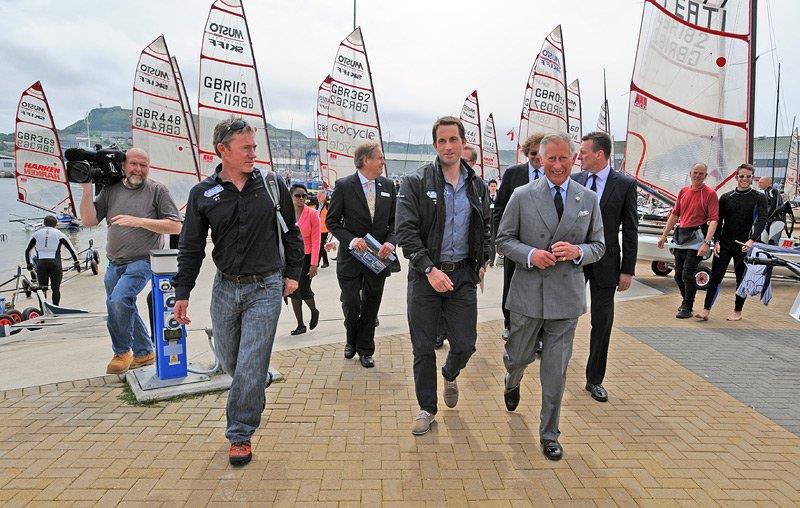 Prince Charles at 2012 Worlds photo copyright Tania and Sergei Samus taken at  and featuring the Musto Skiff class