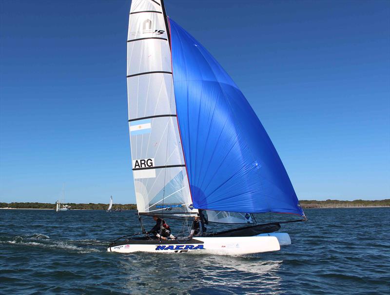Australia's first Nacra 15 training camp, conducted at the Gold Coast's Southport Yacht Club Hollywell Sailing Academy - photo © SYC