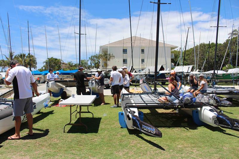 Australia's first Nacra 15 training camp, conducted at the Gold Coast's Southport Yacht Club Hollywell Sailing Academy photo copyright SYC taken at  and featuring the Nacra 15 class