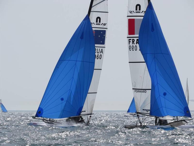 60 eager youth teams representing 18 nations are set for the Nacra 15 Worlds in Barcelona photo copyright Nacra 15 Class taken at Barcelona International Sailing Center and featuring the Nacra 15 class