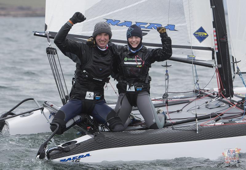 Smith and Clarke - 2018 RYA Youth National Championships photo copyright Marc Turner / RYA taken at  and featuring the Nacra 15 class