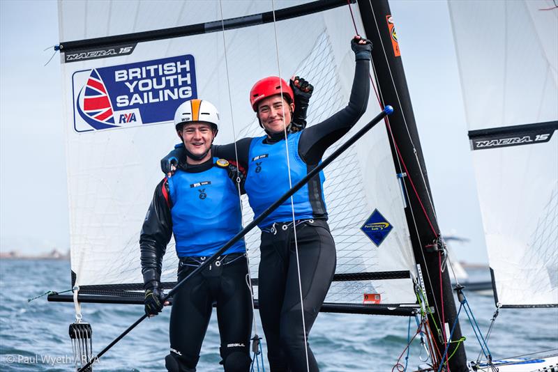 2024 RYA Youth National Championships - Sam Cox and Sophie Raven, Nacra 15 photo copyright Paul Wyeth / RYA taken at Weymouth & Portland Sailing Academy and featuring the Nacra 15 class