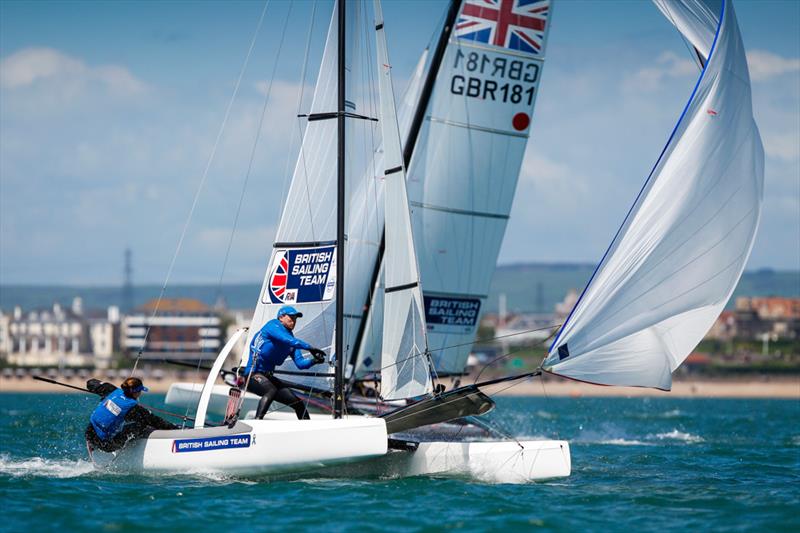 Day 4 of the Sail for Gold Regatta photo copyright Paul Wyeth / RYA taken at Weymouth & Portland Sailing Academy and featuring the Nacra 17 class