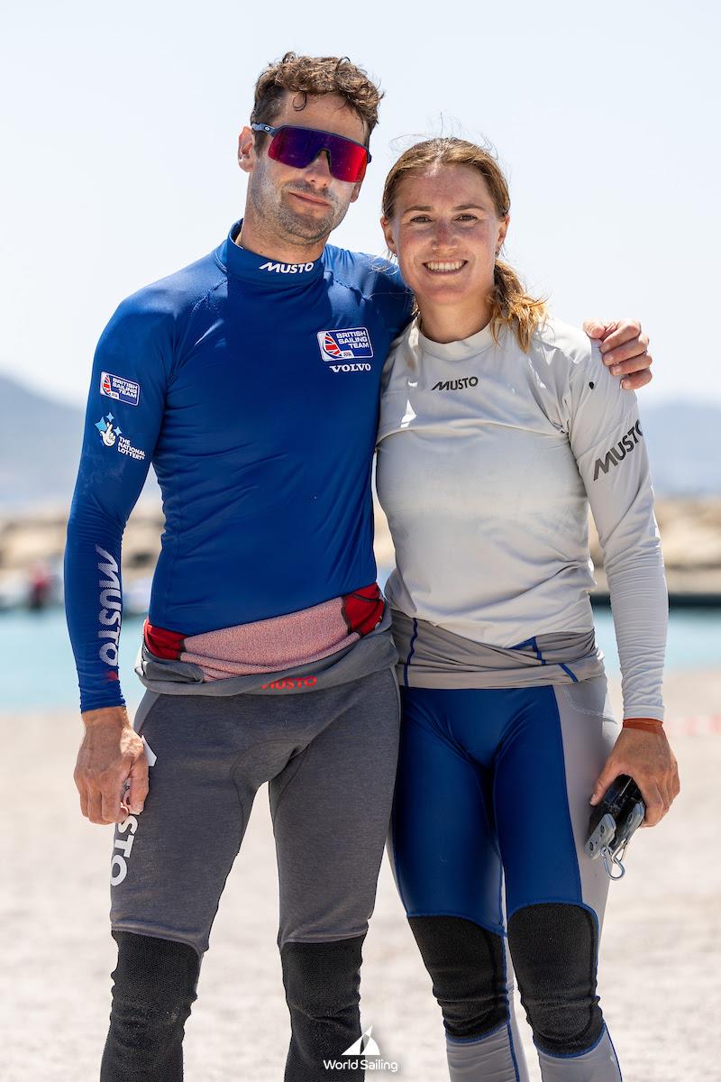 John Gimson and Anna Burnett - Paris 2024 Olympic Sailing Test Event, Marseille, France photo copyright World Sailing taken at  and featuring the Nacra 17 class