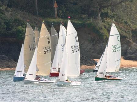 Almost summer like conditions for the Solo and National 12 open at Salcombe photo copyright John Murrell taken at Salcombe Yacht Club and featuring the National 12 class