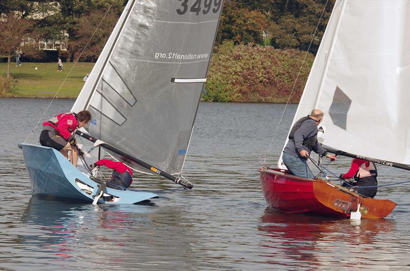 4 Modern and Vintage designs battle it out during the Yeadon National 12 open photo copyright Charles Hurford taken at Yeadon Sailing Club and featuring the National 12 class