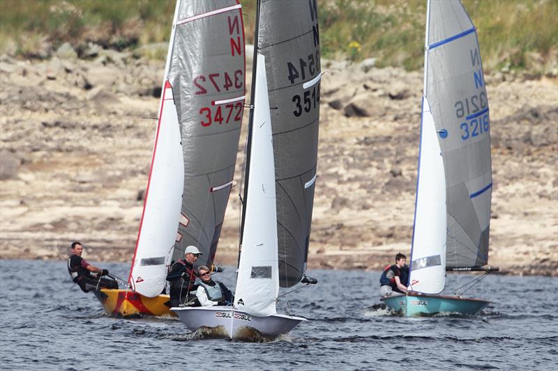 Close on the reach during the National 12 Open at Yorkshire Dales photo copyright Paul Hargreaves Photography taken at Yorkshire Dales Sailing Club and featuring the National 12 class