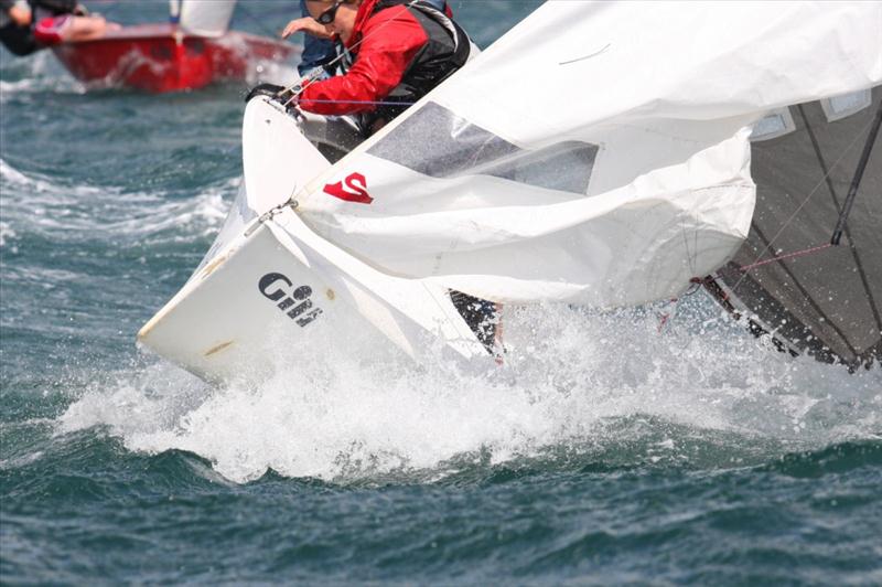 Big winds at Henri Lloyd Salcombe Regatta photo copyright John Murrell taken at Salcombe Yacht Club and featuring the National 12 class