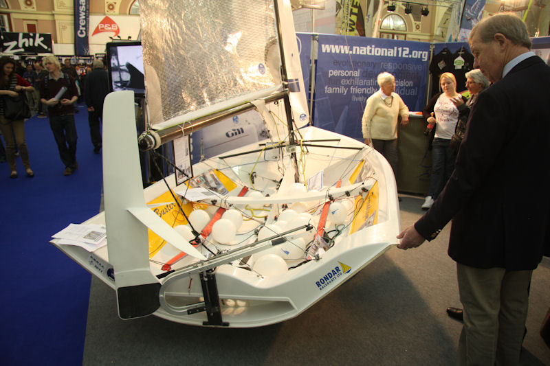 Dihedral winglets on a National 12 at the 2012 Dinghy Show - photo © Mark Jardine