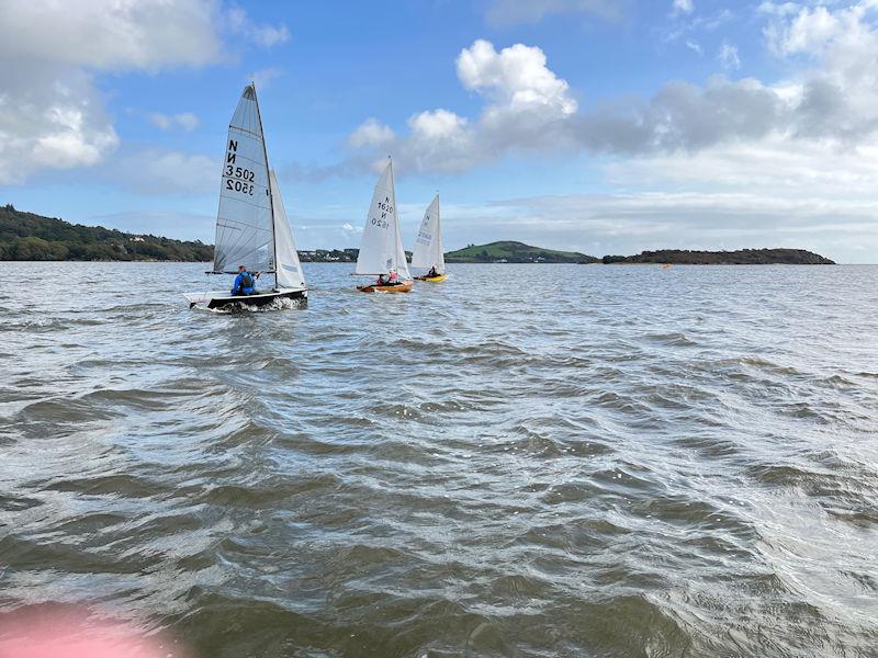 Solway Yacht Club Autumn Open - Trio of National 12s at the start of a race photo copyright Margaret Purkis taken at Solway Yacht Club and featuring the National 12 class