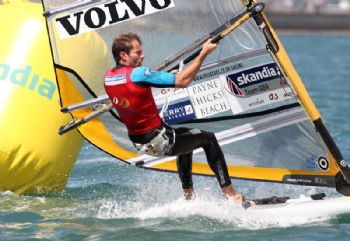 Nick Dempsey (RS:X) at the 2012 Skandia Sail for Gold Regatta