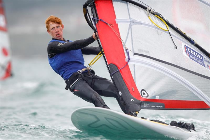 Robert York set for the RYA Youth Nationals photo copyright Paul Wyeth / RYA taken at Weymouth & Portland Sailing Academy and featuring the RS:X class