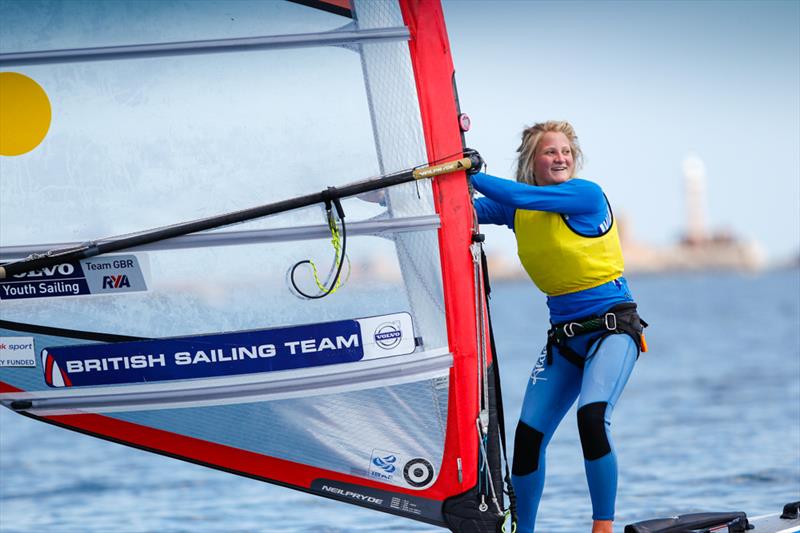 Imogen Sills wins the RS:X girl's title at the RYA Youth National Championships photo copyright Paul Wyeth / RYA taken at Weymouth & Portland Sailing Academy and featuring the RS:X class