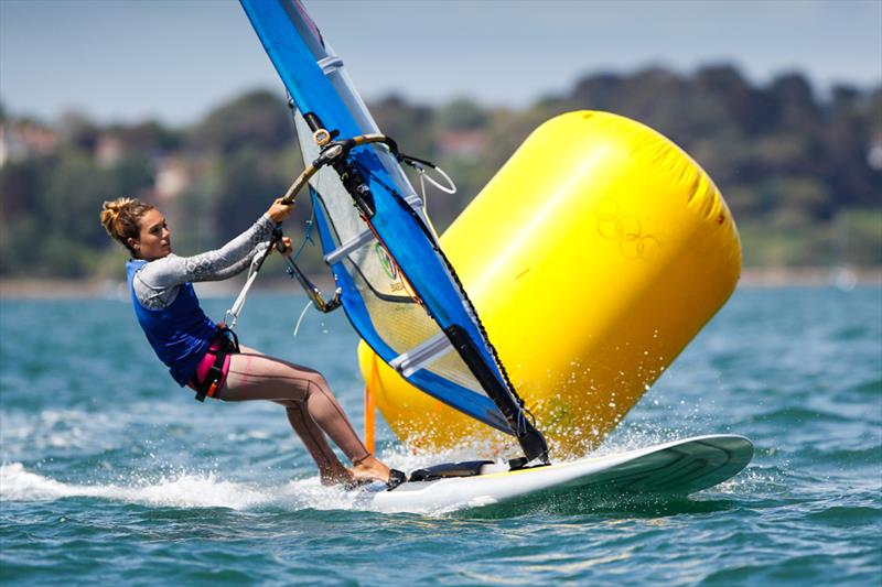 Blanca Manchon on day 3 of the Sail for Gold Regatta photo copyright Paul Wyeth / RYA taken at Weymouth & Portland Sailing Academy and featuring the RS:X class