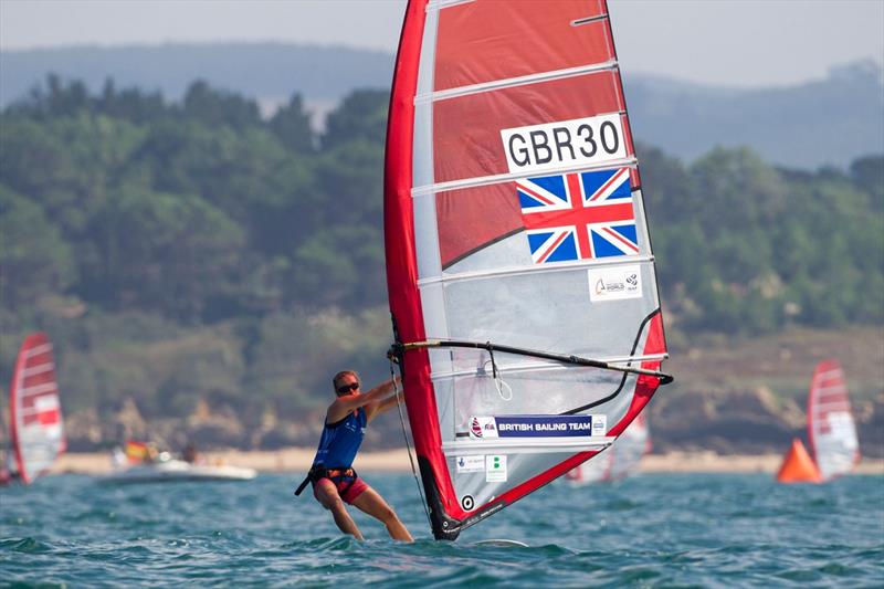 Izzy Hamilton on day 2 of the ISAF Sailing World Championship photo copyright Richard Langdon / British Sailing Team taken at  and featuring the RS:X class